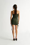 Already Told You Olive Rib One Shoulder Bodycon Dress