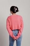 I Need This Candy Pink Ribbed Crop Sweater
