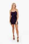 Alodia Purple Sequins Dress