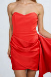 Secret Flame Strapless Sweetheart Mini Dress - Red