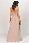 All About Tonight Surplice Empire Maxi Dress - Taupe