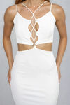 Chic Daylight Cutout Strappy Mini - White