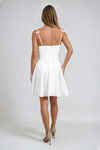 Dreamt About This Sweetheart Ruched Mini Dress - White