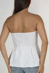 Fall For Me Strapless Blouse - White