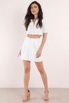 Out Of Sight White Mini Skirt