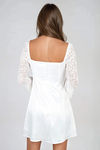 Show Off Sweetheart Lace Mini Dress - White
