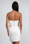 Sultry Fierce Laced Corset Top - White