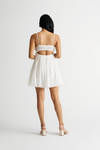 Sweet Melody White Tiered Babydoll Mini Dress