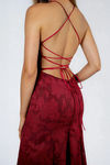 Fall For You Chiffon Open Back Maxi Dress - Wine