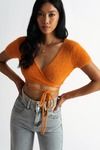 Center Stage Crop Top - Orange